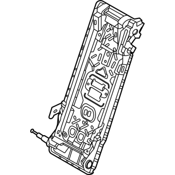 52205A0A969 BMW BACKREST FRAME, CENTER Illustration 1 of 1