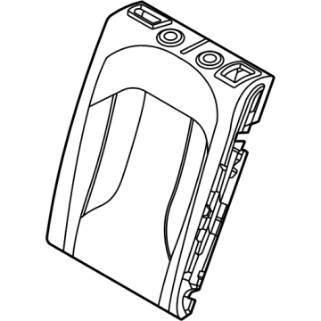 52205B53451 BMW FOAM PADDING, BACKREST, LEFT Illustration 1 of 1