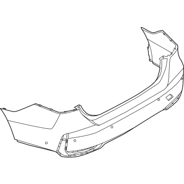 51125A5A713 BMW BUMPER COVER REAR TOP Illustration 1 of 1
