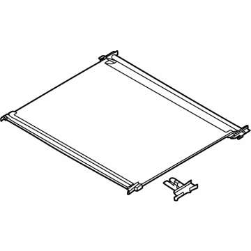 54105A980C5 BMW SLIDING HEADLINER, ANTHRACIT Illustration 1 of 1