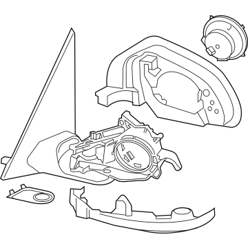 BMW XM Side View Mirrors - 51165A45B31