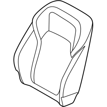 52108746041 BMW Leather Cover Sport Backrest Illustration 1 of 1