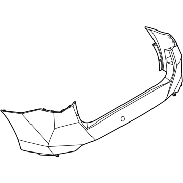 51125A83E77 BMW BUMPER TRIM REAR TOP PRIMED Illustration 1 of 1