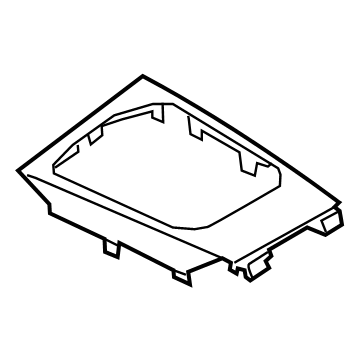 51165A0E701 BMW TRIM BEVERAGE HOLDER DARK GR Illustration 1 of 1
