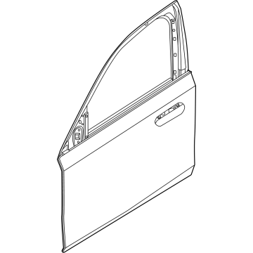 41515A32EA3 BMW DOOR ALUMINUM LEFT FRONT Illustration 1 of 1
