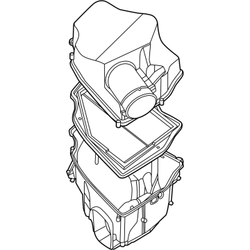 13715A1BC40 BMW Intake Silencer Illustration 1 of 1