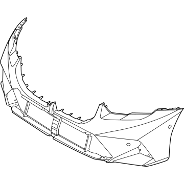 51117909593 BMW Bumper Trim Panel Front Illustration 1 of 1