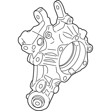 33308836097 BMW WHEEL CARRIER, LEFT Illustration 1 of 1