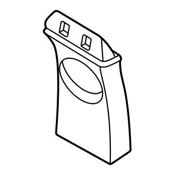 51435A1F973 BMW B-PILLAR TRIM PANEL UPPER LE Illustration 1 of 1