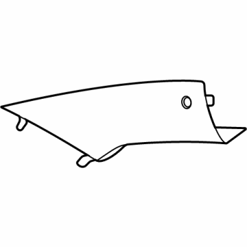 51435A1F923 BMW A-PILLAR TRIM PANEL LEFT Illustration 1 of 1