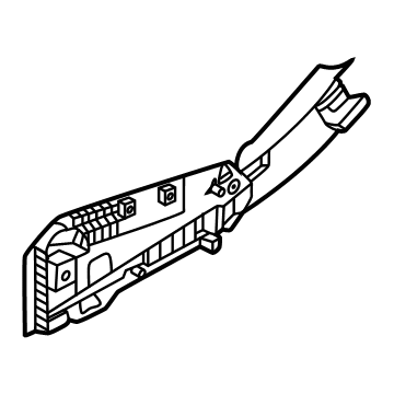 BMW 52105A5C153 SUPPORT, TRIM, SEAT, LEFT 52105A5C153 BMW SUPPORT, TRIM, SEAT, LEFT Illustration 1 of 1