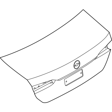 41629626986 BMW TRUNK LID, ALUMINUM Illustration 1 of 1