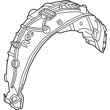 51719626621 BMW COVER, WHEEL HOUSING, REAR L Illustration 1 of 1