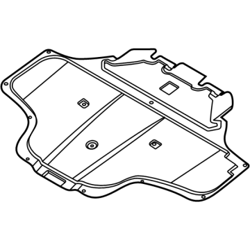51485A34523 BMW Sound Insulating Engine Hood Illustration 1 of 1