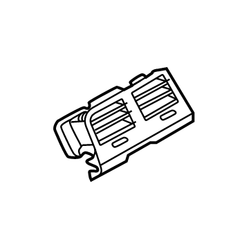64225A13166 BMW FRESH AIR GRILLE REAR ROOM Illustration 1 of 1