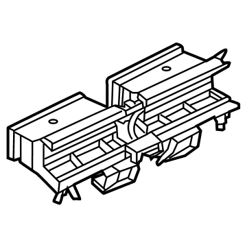 64115A62747 BMW Fresh Air Grille Center Illustration 1 of 1