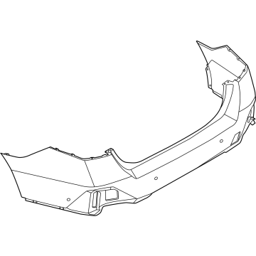 51125A5A721 BMW BUMPER COVER REAR TOP Illustration 1 of 1