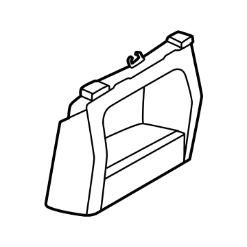 51165A4AF90 BMW CENTER CONSOLE TRIM REAR Illustration 1 of 1