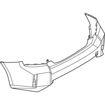 51127887590 BMW BUMPER COVER PRIMED REAR Illustration 1 of 1