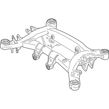 33308836727 BMW Rear Axle Carrier Illustration 1 of 1