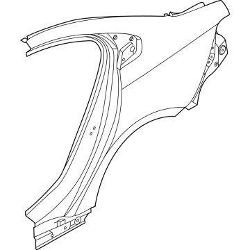 41219635520 BMW SIDE PANEL RIGHT REAR Illustration 1 of 1