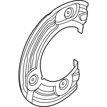 34107885491 BMW Protection Plate Left Illustration 1 of 1