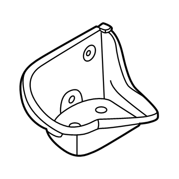 72115A3EC11 BMW BELT TRAY LEFT Illustration 1 of 1