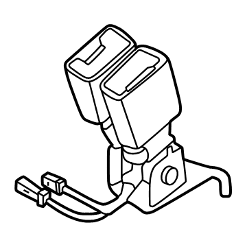 72115A24E14 BMW BELT BUCKLE, RIGHT Illustration 1 of 1