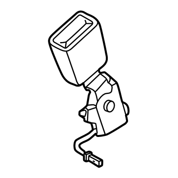 72115A24E11 BMW BELT BUCKLE, LEFT Illustration 1 of 1