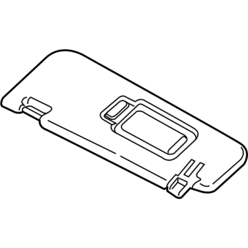 51165A60818 BMW Right Sun Visor Illustration 1 of 1