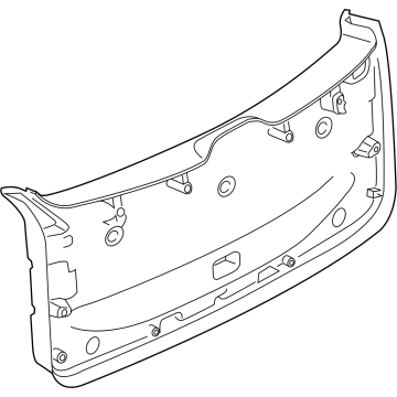 51495A39971 BMW Lower Tail Lid Trim Panel Illustration 1 of 1