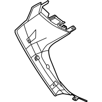 51495A39973 BMW LEFT TRUNK LID PANEL TRIM Illustration 1 of 1