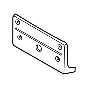 51138087032 BMW License-Plate Carrier Front Illustration 1 of 1