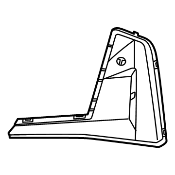 51118087007 BMW BLENDE AIRCURTAIN LINKS Illustration 1 of 1