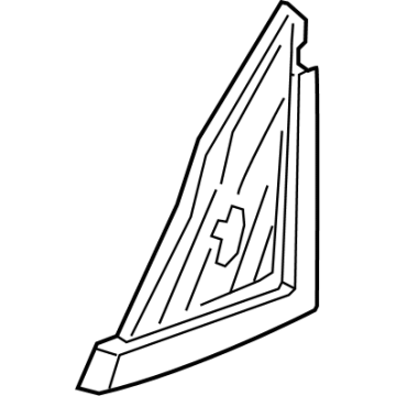 51335A2FC97 BMW MIRROR TRIANGLE SEAL, LEFT F Illustration 1 of 1