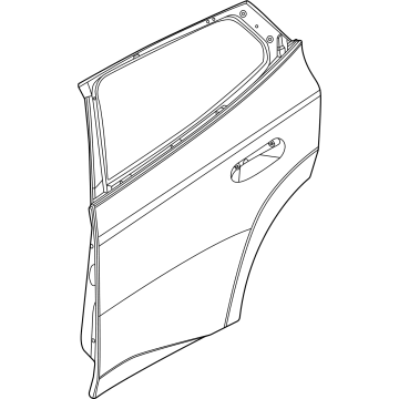41525A58A05 BMW LEFT REAR DOOR Illustration 1 of 1