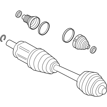 BMW i5 Axle Shaft - 31605A6B752