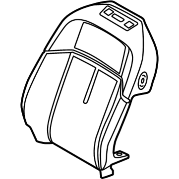 52105A8DCC3 BMW FOAM PART BACKREST LEFT Illustration 1 of 1