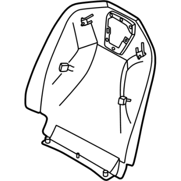 BMW 52105A55245 REAR PANEL BACKREST 52105A55245 BMW REAR PANEL BACKREST Illustration 1 of 1
