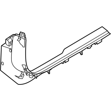 51435A34515 BMW FRONT FOOTWELL SIDE TRIM Illustration 1 of 1
