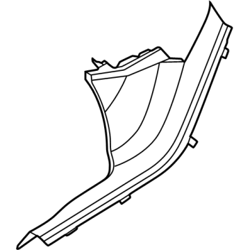 51475A345A1 BMW COVER STRIP, ENTRANCE REAR L Illustration 1 of 1