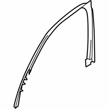 51335A3CB33 BMW WINDOW FRAME COVER LEFT FRON Illustration 1 of 1