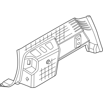 51479462188 BMW Left Trunk Trim Illustration 1 of 1
