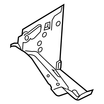 41145A66F81 BMW LEFT INTERIOR COLUMN A Illustration 1 of 1