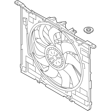 BMW X3 Cooling Fan Assembly - 17425A500E0