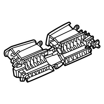 64225A8E279 BMW Fresh Air Grille Center Illustration 1 of 1