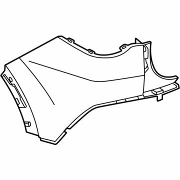 51125A86A13 BMW BUMPER COVER, UPPER LEFT Illustration 1 of 1