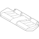 BMW 52205B53456 Seat Foam Section